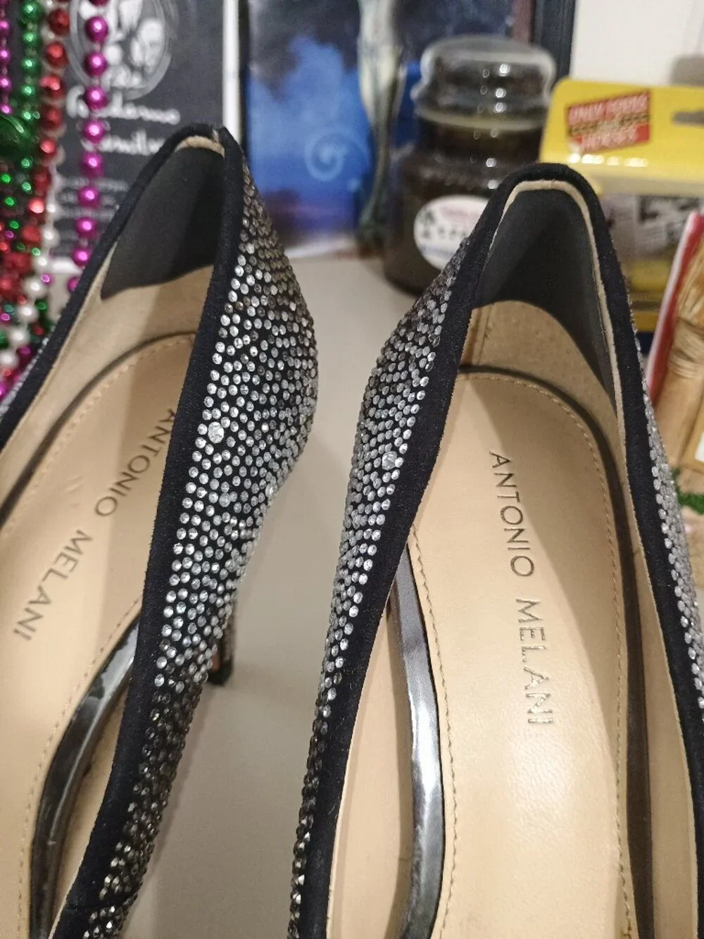 Antonio Melani MCBETH Rhinestone Ombre Heels Size 10M